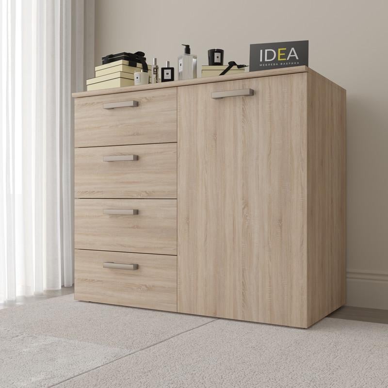 Комод Idea ТКБ-363.4 на 4 шухляди з дверима Дуб сонома (26718289)
