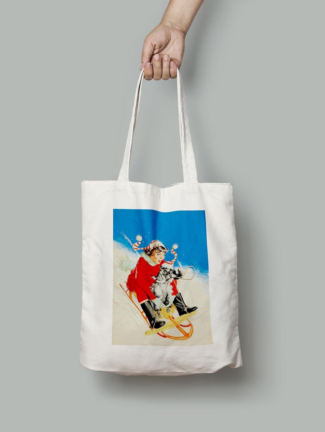 Еко-сумка Дівчина їде з гірки шопер (pin_up010085_Bag) Еко-сумка Дівчина їде з гірки шопер (pin_up010085_Bag)