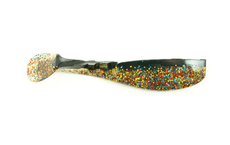 Силіконовий віброхвіст Fox Trapper №077 8 см Чорний арлекін (260571)