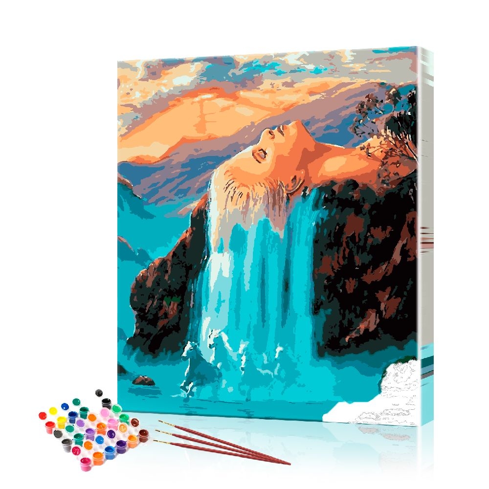 Картина по номерам ArtSale Водопад PBN0567 40х50 см