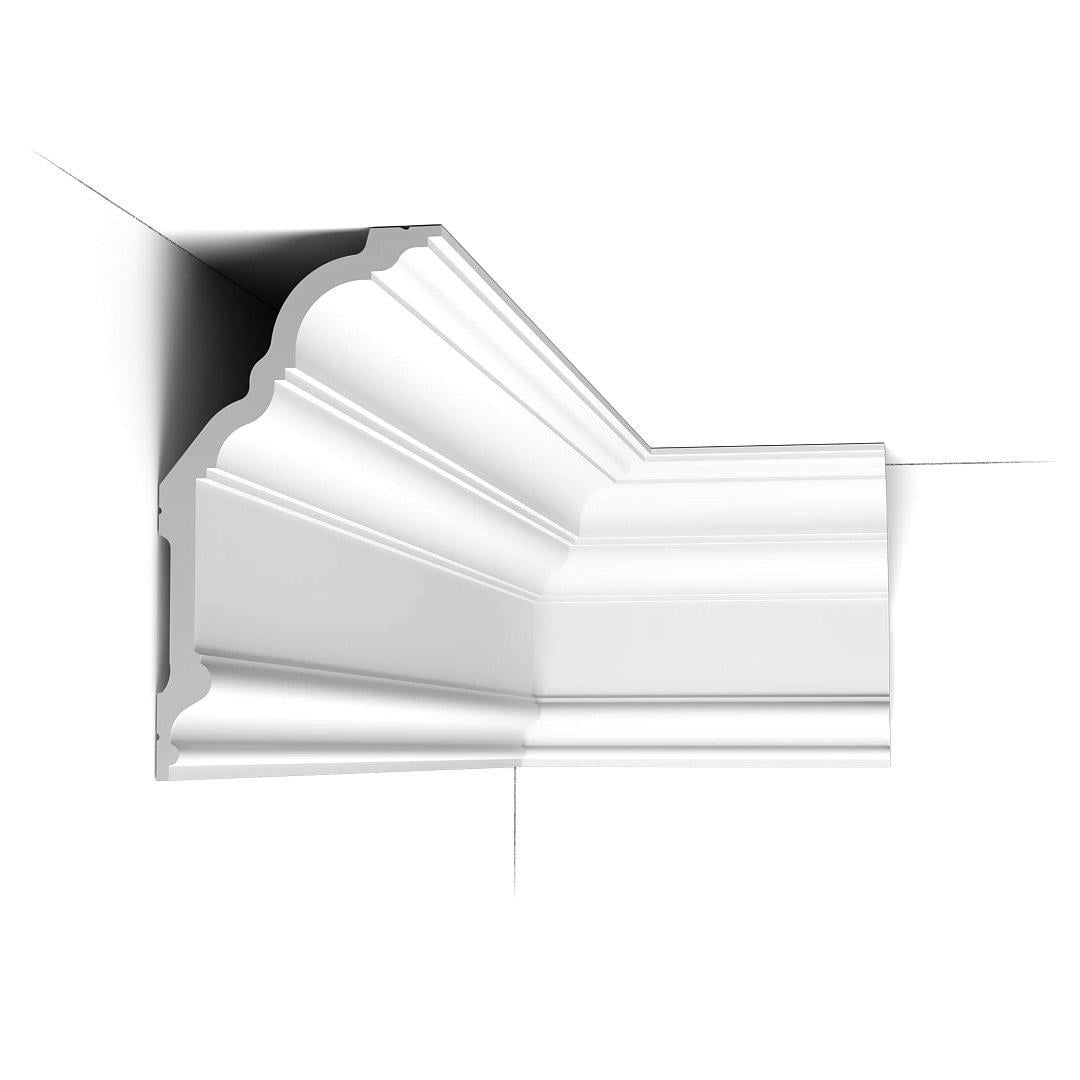 Карниз полиуретановый Orac Decor C340 жесткий 135х256x2000 мм (28951086)