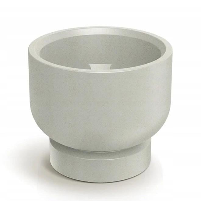 Горшок пластиковый Molta Base Round 40 см Кремовый (ST01203)