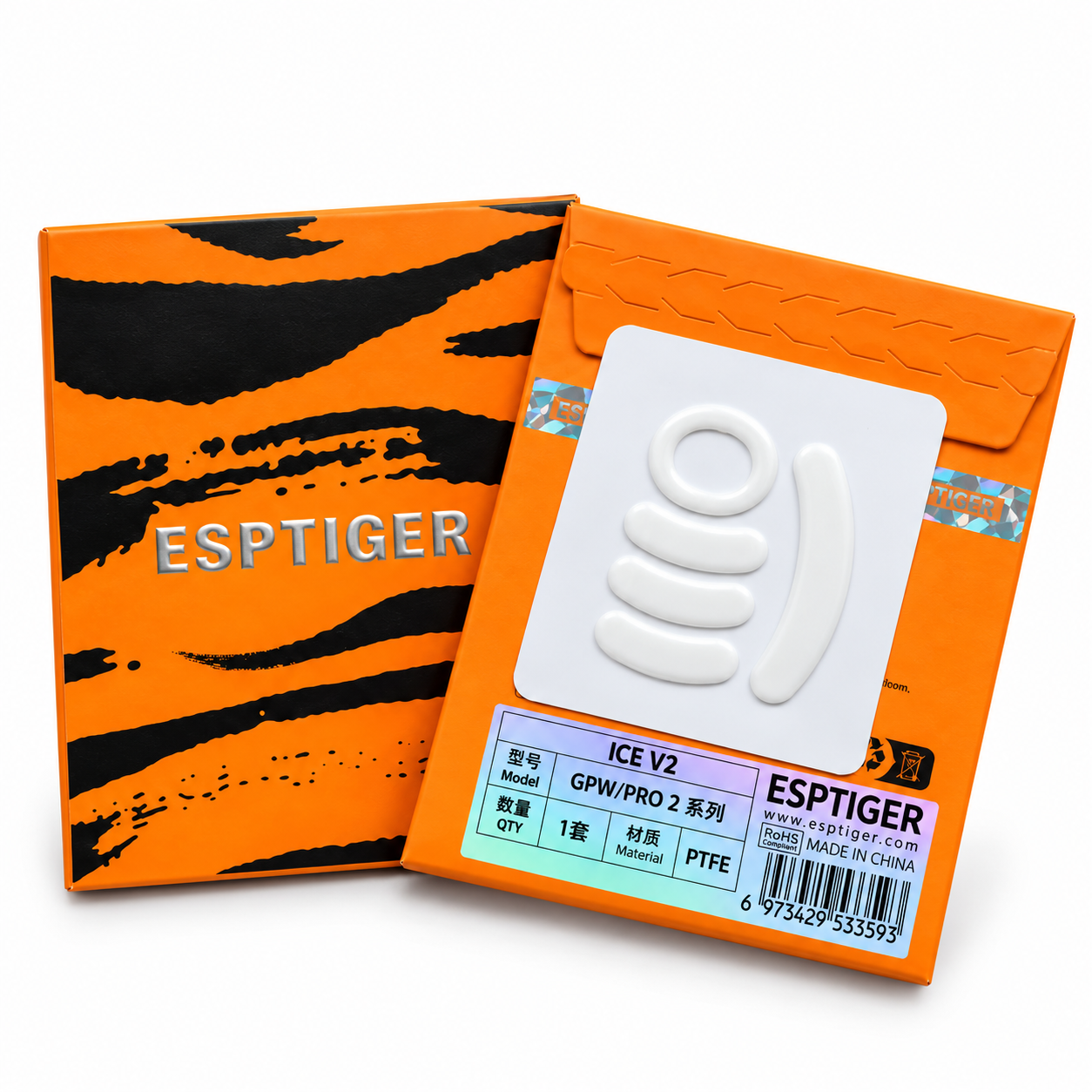 Глайды ESPTiger ICE V2 для мыши Logitech G Pro Wireless и G Pro 2 Lightspeed сменные тефлоновые ножки