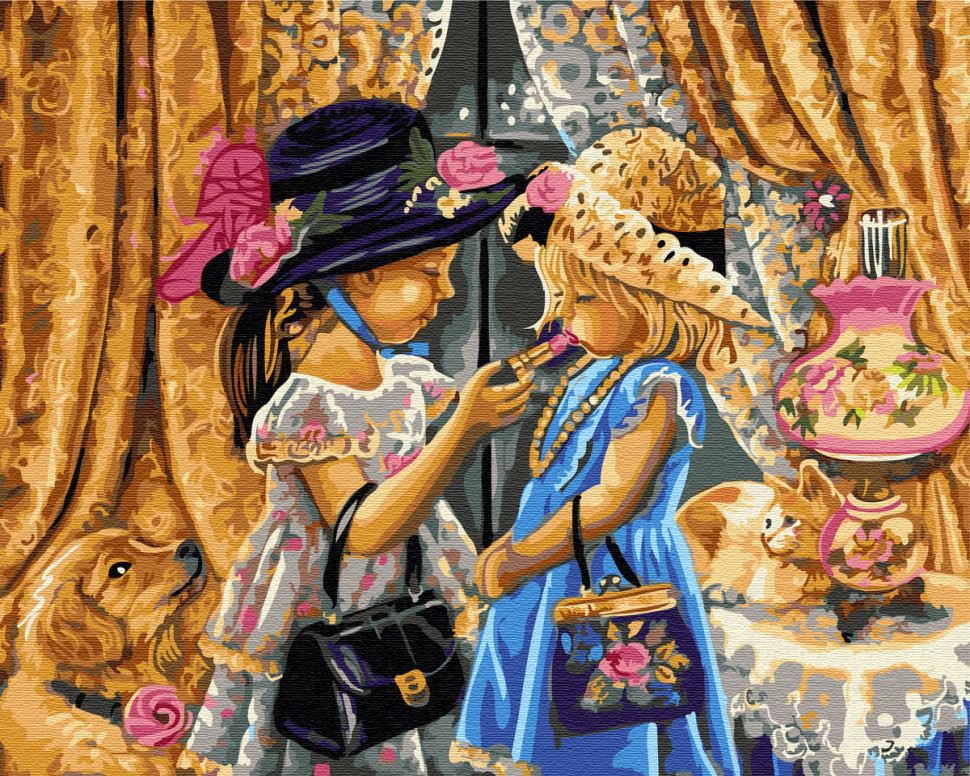 Картина по номерам Brushme Мамины дочки (GX30540) Картина по номерам Brushme Мамины дочки (GX30540)