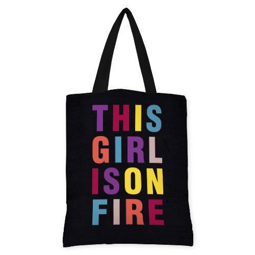Сумка жіноча тканинна Presentville This girl is on fire (SV LP018 BL)