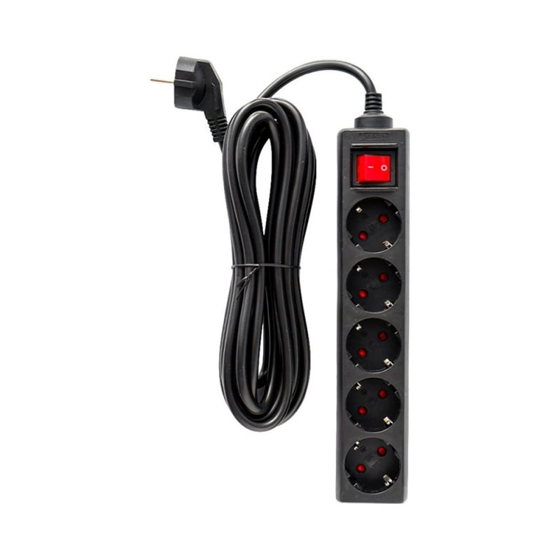 Мережевий фільтр-подовжувач Logan SFB5-3 5 розеток 3 м Black (28690346) - фото 9 Мережевий фільтр-подовжувач Logan SFB5-3 5 розеток 3 м Black (28690346) - фото 9