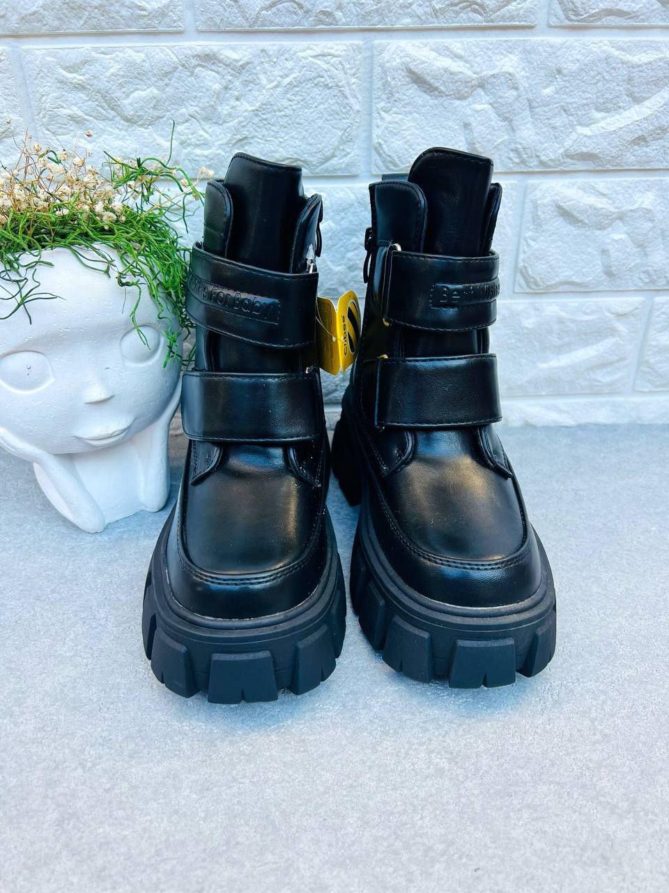 Чоботи для дівчинки зимові Clibee 1583 р. 36 23,5 см Чорний (1583-2) - фото 2