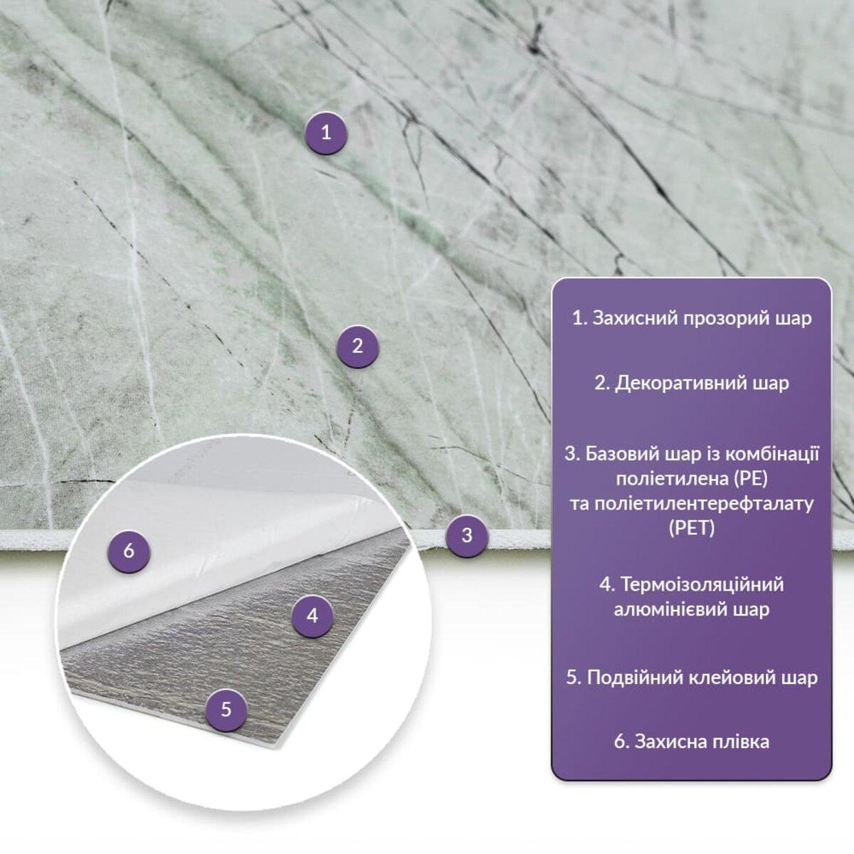 Плитка стеновая самоклеящаяся 600х300х2 мм (SW-00001682) - фото 2 Плитка стеновая самоклеящаяся 600х300х2 мм (SW-00001682) - фото 2