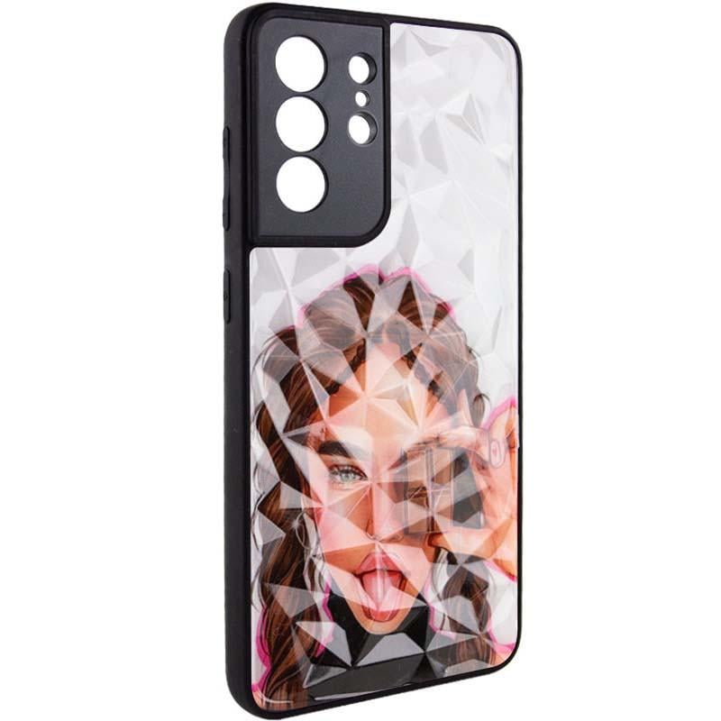 Противоударный TPU+PC Чехол Prisma Ladies для Samsung Galaxy S22 Ultra Chocolate