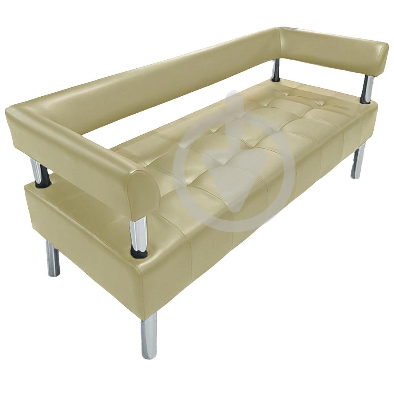 Диван офисный с подлокотниками AVVS для ожидания/приемной 100 см Темно-бежевый (podlokotnik-proshit-75x100-dark_beige) - фото 1 Диван офисный с подлокотниками AVVS для ожидания/приемной 100 см Темно-бежевый (podlokotnik-proshit-75x100-dark_beige) - фото 1