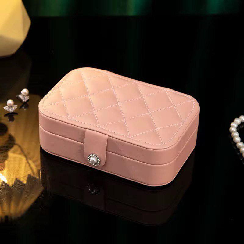 Органайзер для ювелирных украшений из эко-кожи 16,5х11,5х5,5 см Розовый (ST0411) - фото 4 Органайзер для ювелирных украшений из эко-кожи 16,5х11,5х5,5 см Розовый (ST0411) - фото 4