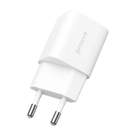 Зарядное устройство Proove Silicone Power Plus 20W Type-C/USB/White (WCSP2011002) Зарядное устройство Proove Silicone Power Plus 20W Type-C/USB/White (WCSP2011002)