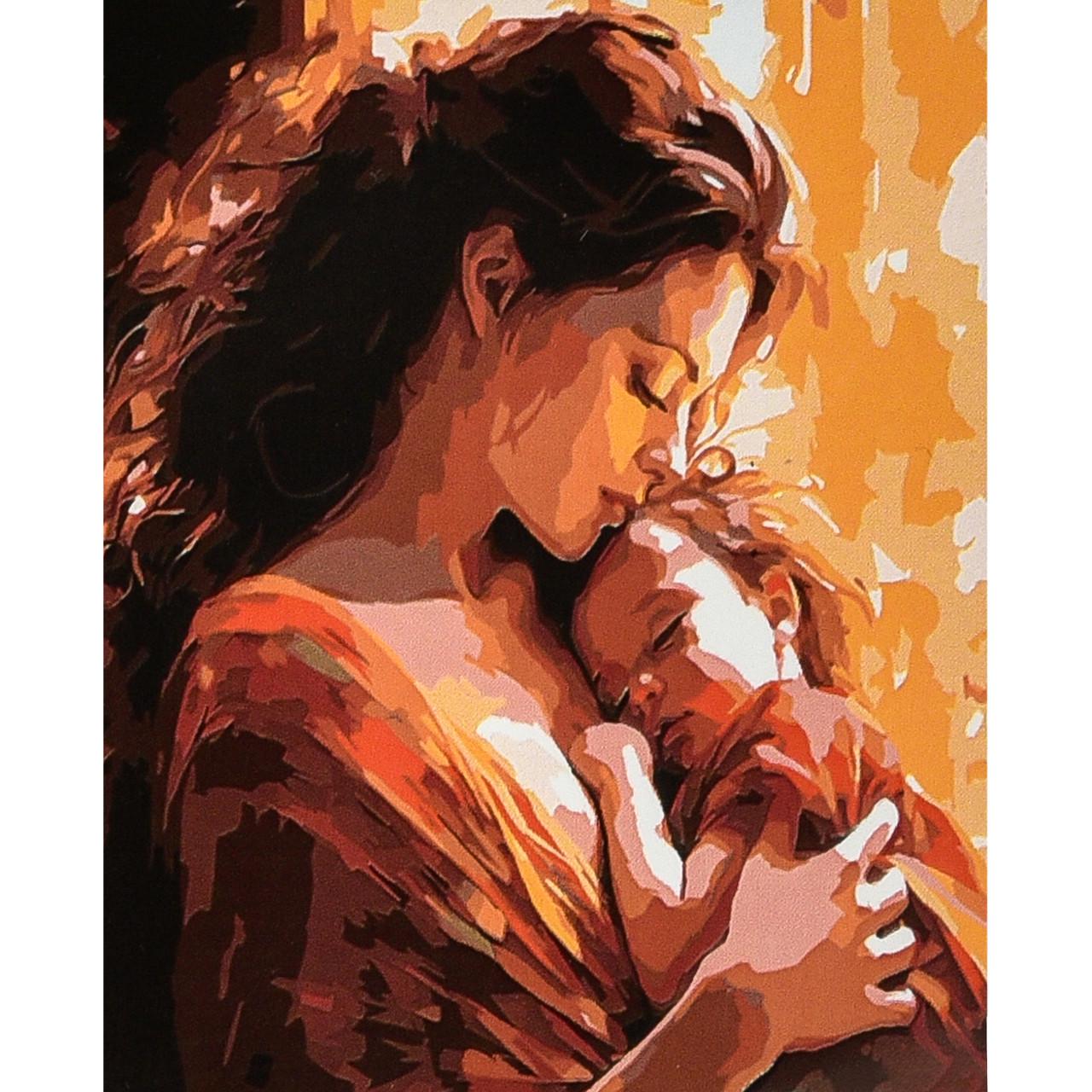 Картина по номерам Strateg Премиум Мамочка 30х40 см (SS1174)