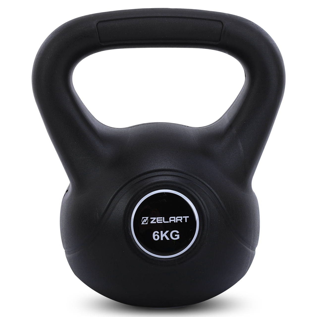 Гиря тренировочная цельная Zelart TA-5427-6 6 кг пластиковая (2537101719)