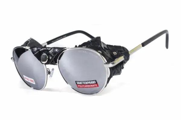Очки защитные Global Vision Aviator-5 зеркальные со съемным уплотнителем Серый (1АВИА5-70)