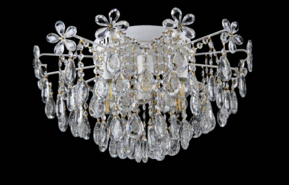 Хрустальная люстра L1379/6 WGD Золото/Белый (AN000389)