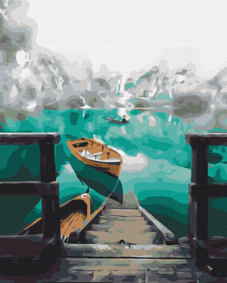 Картина по номерам Brushme Пейзаж в тумане 40x50 см (BS52720)