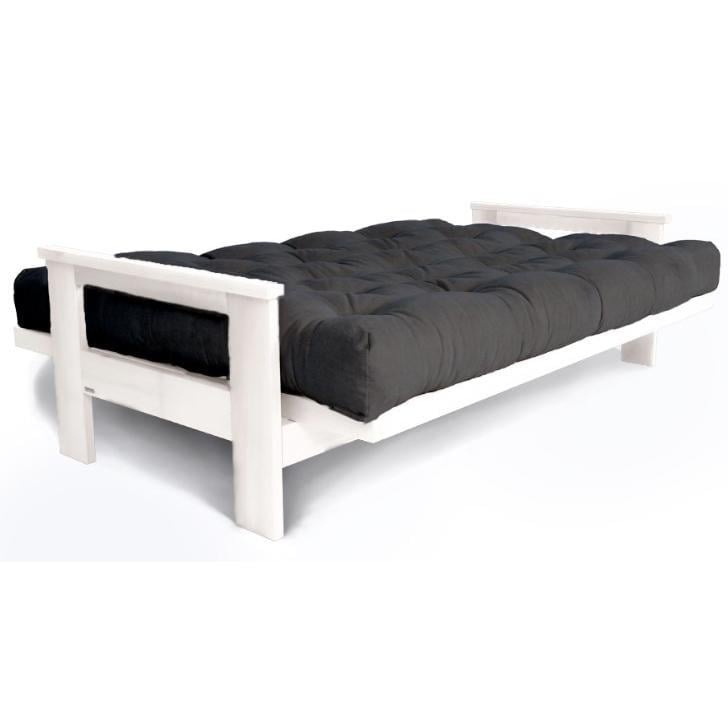 Диван-футон раскладной Woodman Mexico из массива дерева Белый/Пепельный - фото 2