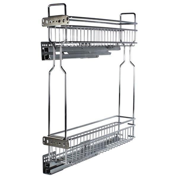 Карго Muller STAR с боковым креплением 2 полки с доводчиком левое 200 мм Хром (98833)