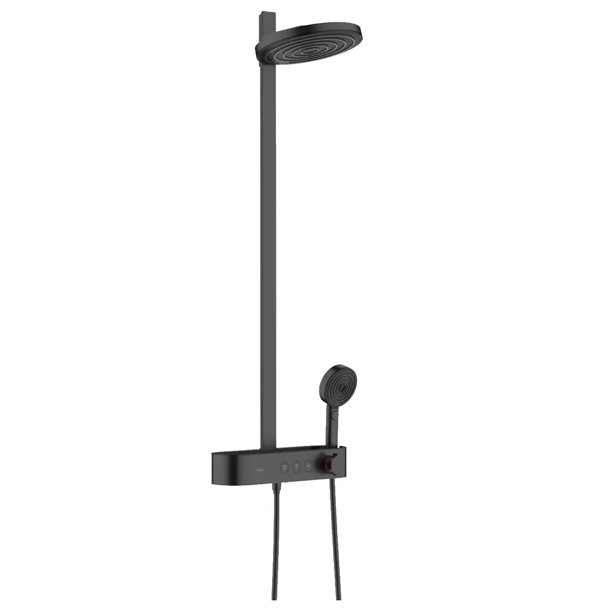 Душевая система Hansgrohe Pulsify Showerpipe 260 2jet EcoSmart с термостатом металл Черный матовый (24241670)