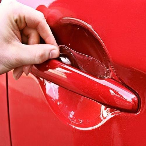 Набір наклейок захисник поліуретанових під ручки автомобіля Global PPF Gloss 4 шт. Прозорий (1019) - фото 3