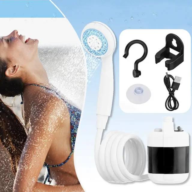 Туристический душ Gotel Q16H аккумуляторный насос шланг душ USB зарядка - фото 6 Туристический душ Gotel Q16H аккумуляторный насос шланг душ USB зарядка - фото 6
