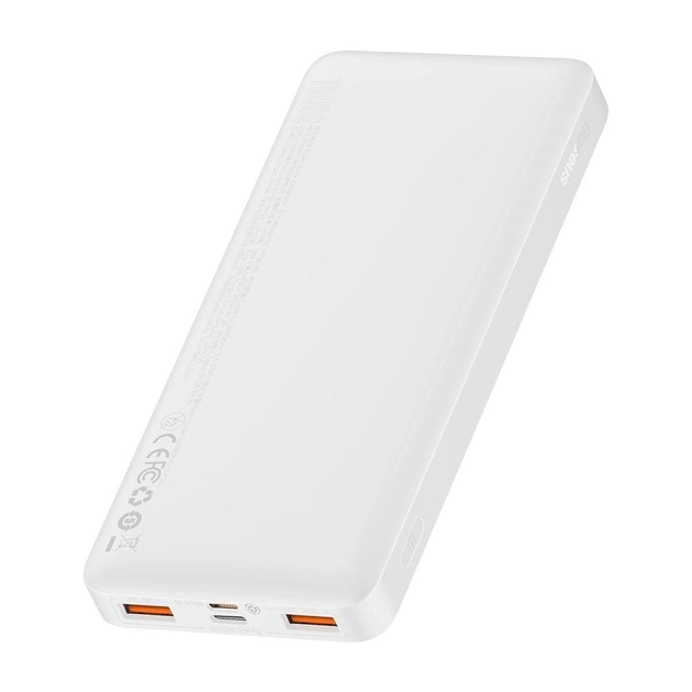 Повербанк Baseus Bipow Digital display 10000 mAh 20W 3 A с быстрой зарядкой Quick Charge 3.0/PD 3.0 Белый (68116087) - фото 2