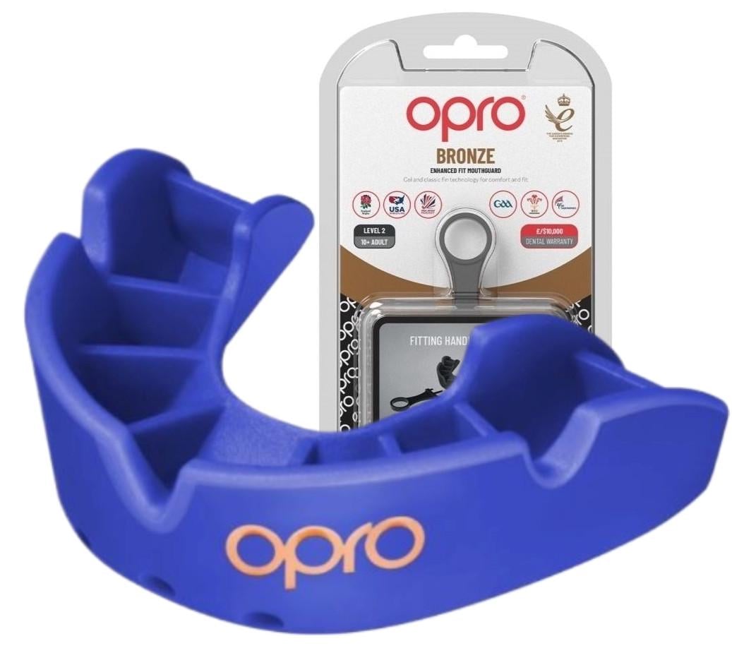 Капа для взрослых Opro с 11 лет Blue/Bronze (art.102500002)