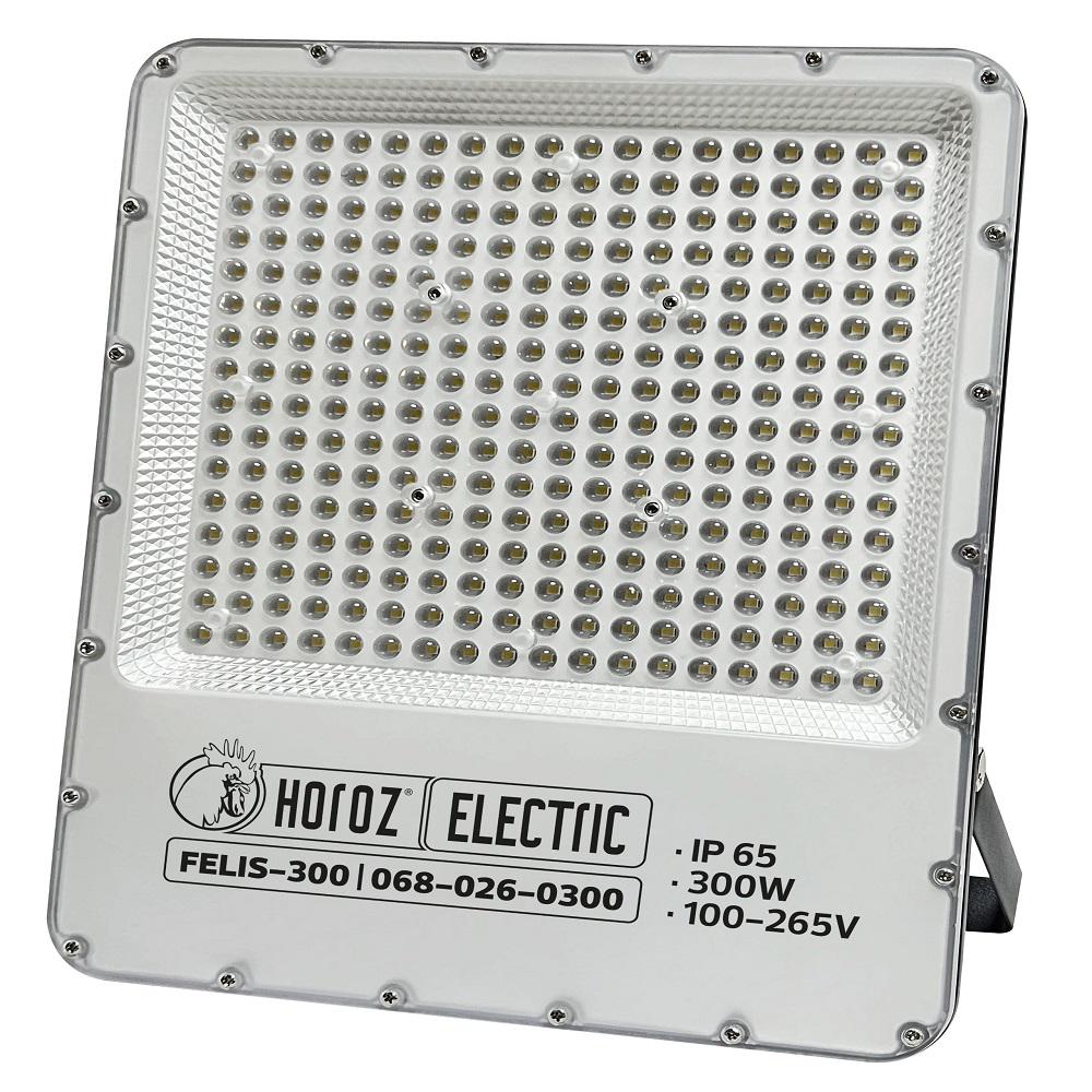 Прожектор светодиодный HOROZ ELECTRIC FELIS-300 300W 6400K дневной свет Черный