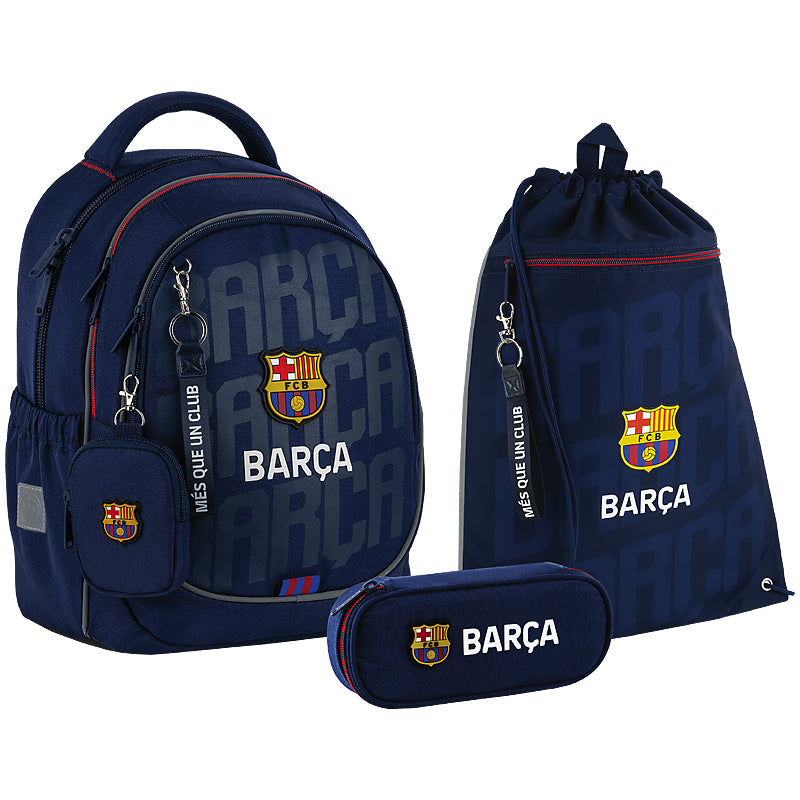 Школьный набор KITE Education FC Barcelona SET_BC25-700M рюкзак/пенал/сумка (4063276206916)