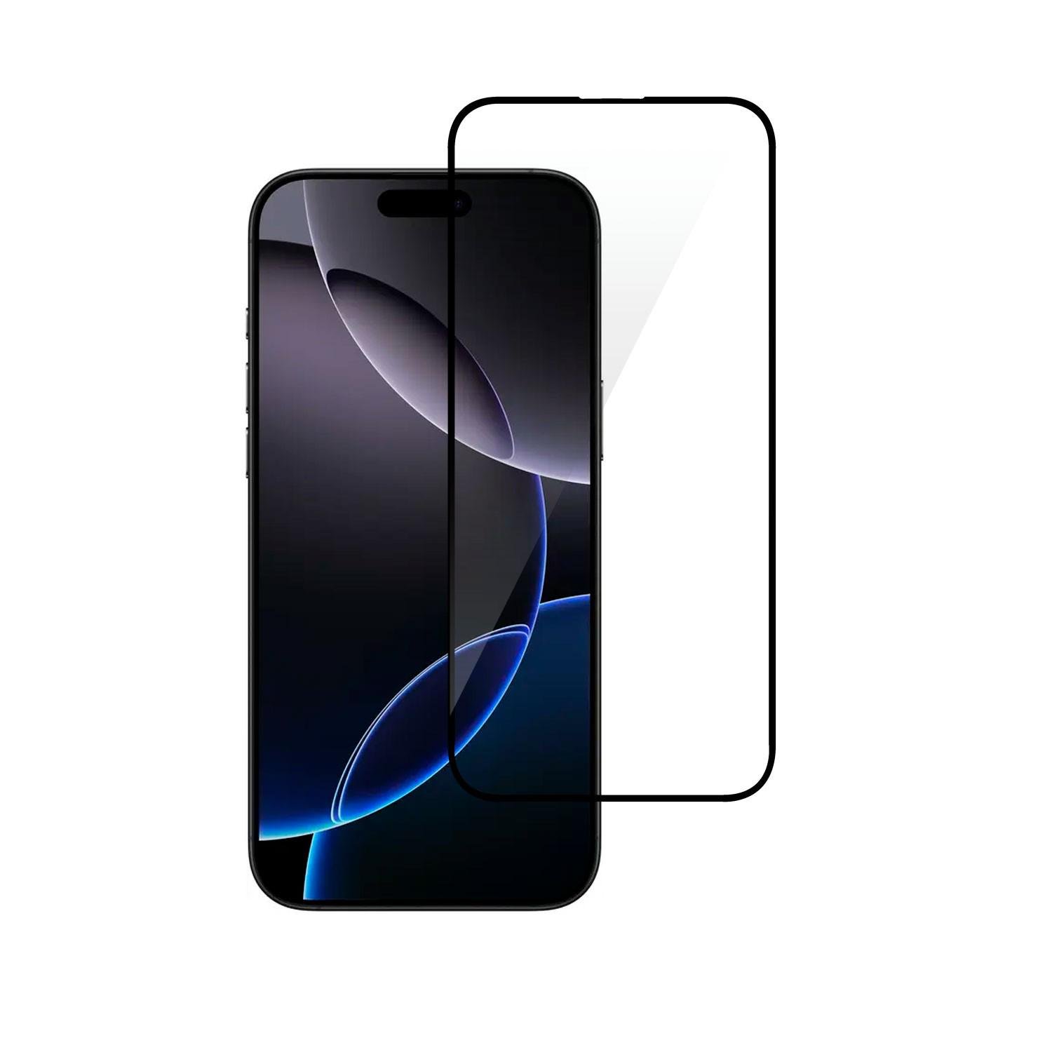 Захисне скло 2E для Apple iPhone 16 Pro Max Прозорий з чорним (2E-IP-16PM-6.9-SMFCFG-BB)