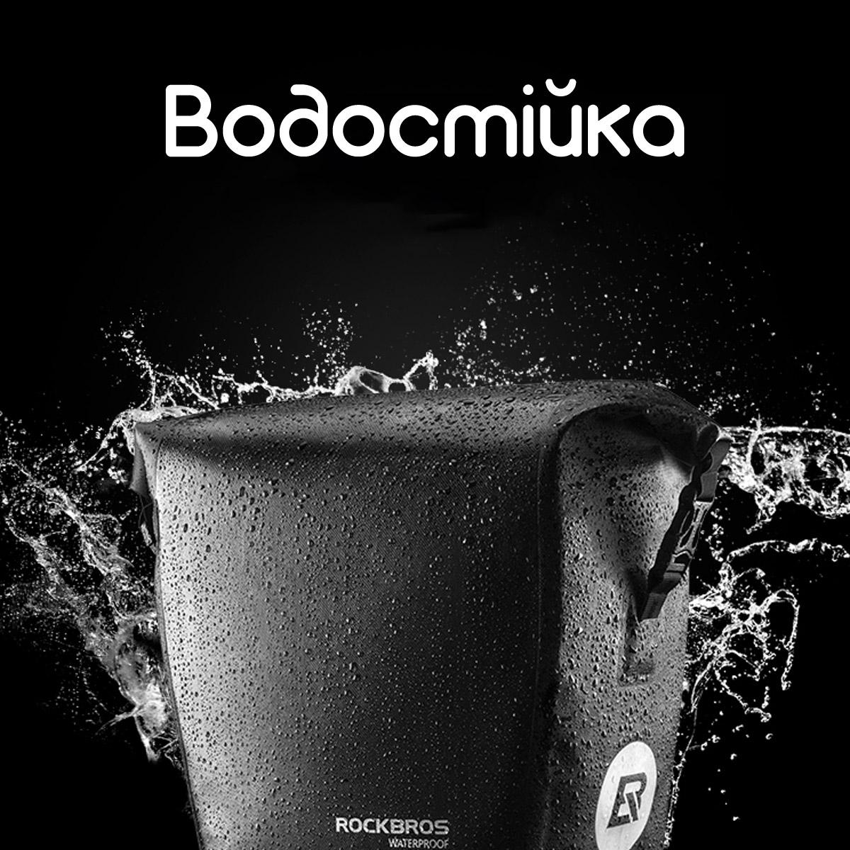 Велосумка на багажник ROCKBROS AS-003 водостойкая 18 л Черный (RB-AS-003-1-4660) - фото 6