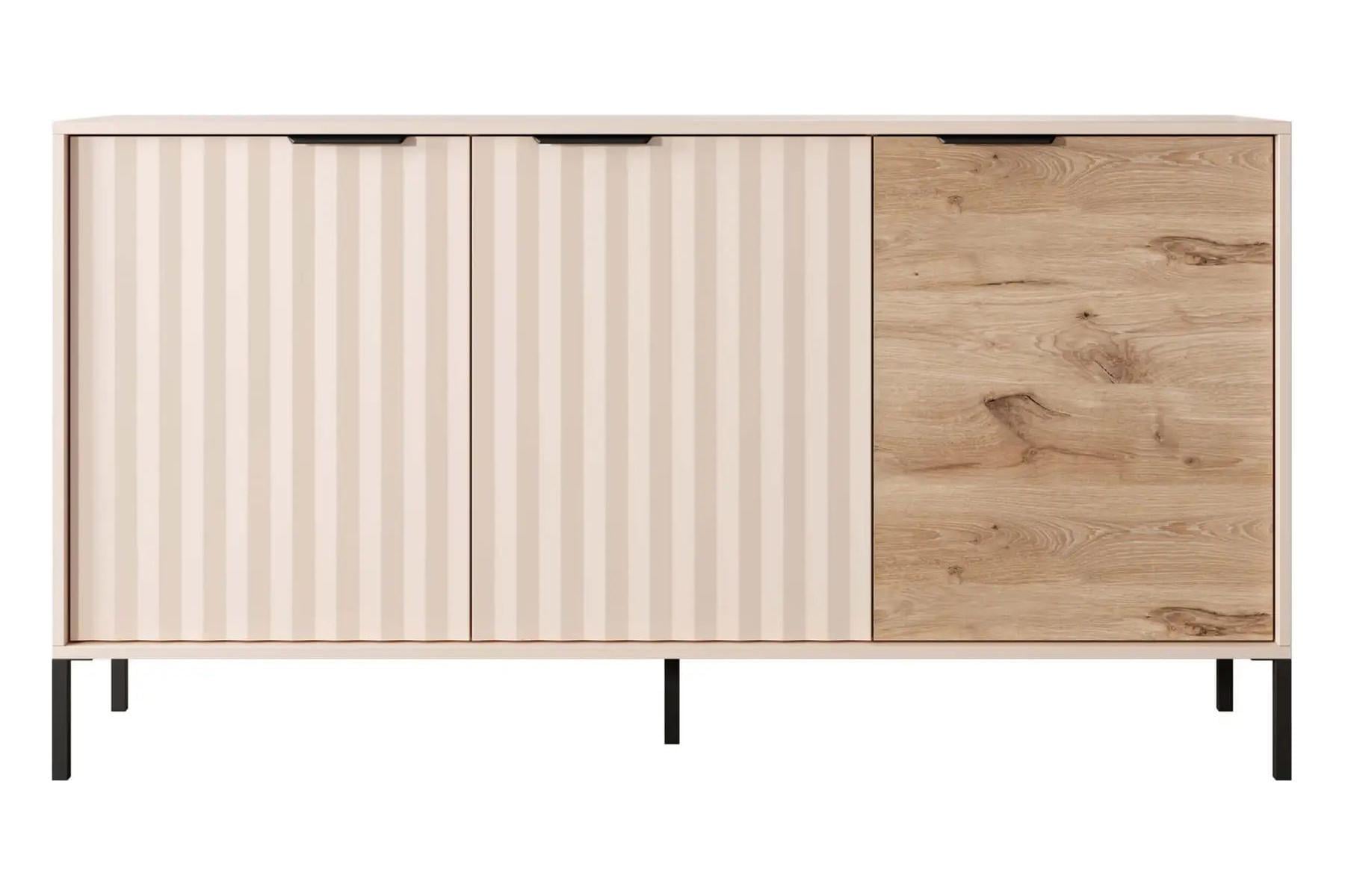 Буфет Maraline Nordic Ash matt black legs тридверний 153,1 см (13783) Буфет Maraline Nordic Ash matt black legs тридверний 153,1 см (13783)