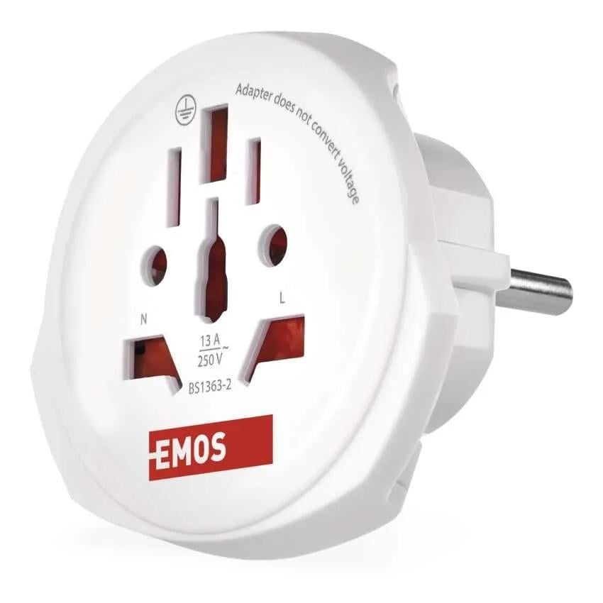 Адаптер для путешествий Emos P0055E USA/GB/J/CN/AU Schuko (37805593)