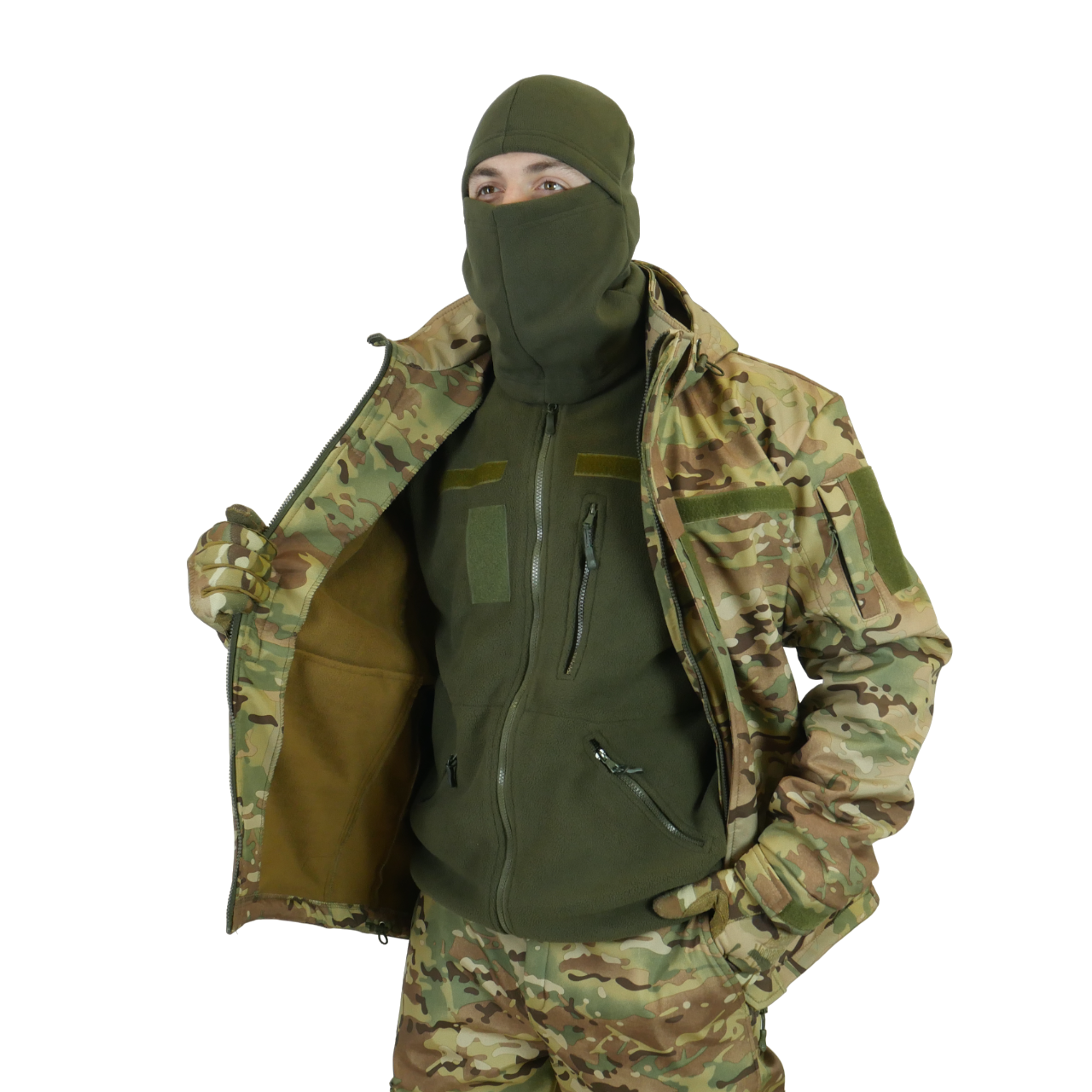 Куртка демисезонная Softshell Kiborg XL Multicam (14368405) - фото 5