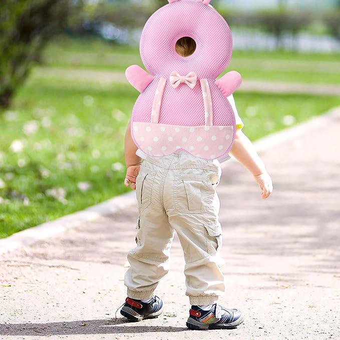 Подушка захисна Зайчик для голови та спини малюка Рожевий (142618) - фото 8