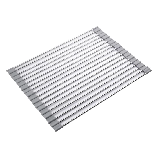 Сушарка для посуду Kroner KRP Matte GRA4333-2 настільна Сірий/Хром (SVR-CV028243)