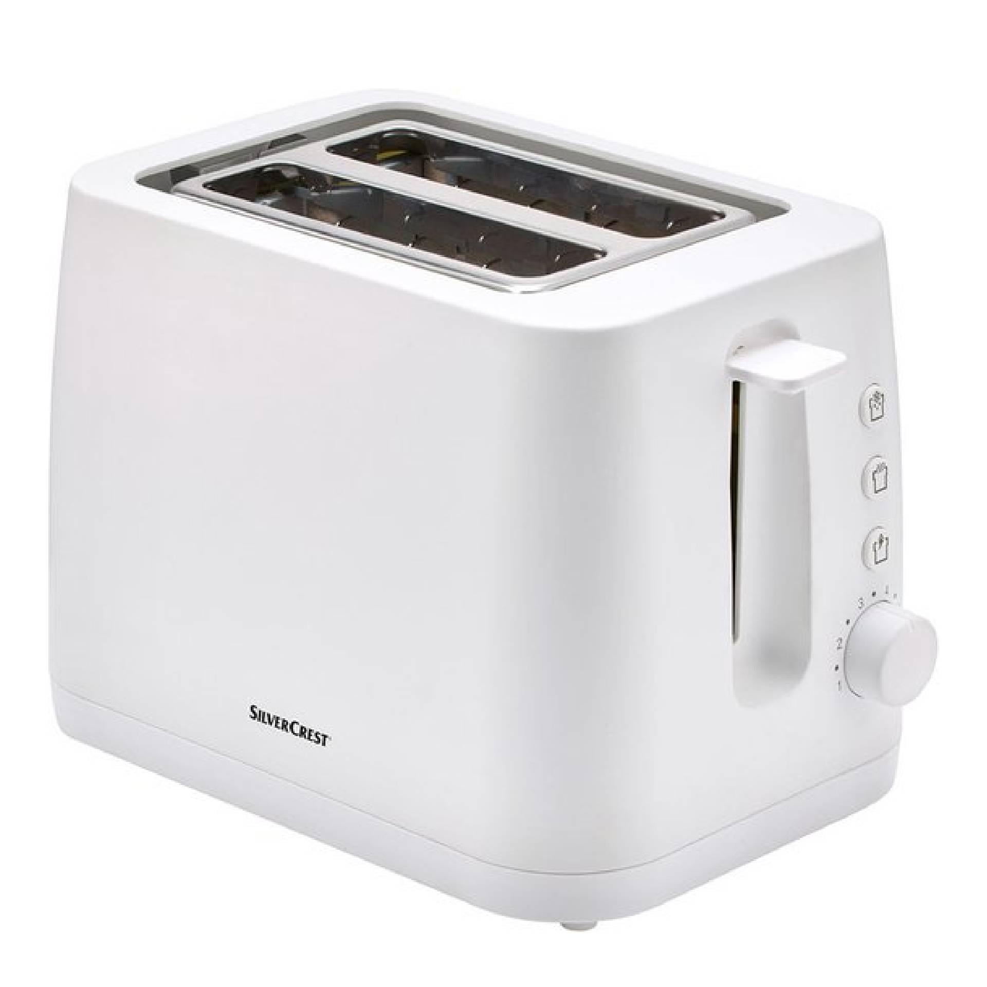 Тостер Silver Crest STK 870 C3 на 2 тоста 870 Вт 6 уровней поджаривания White