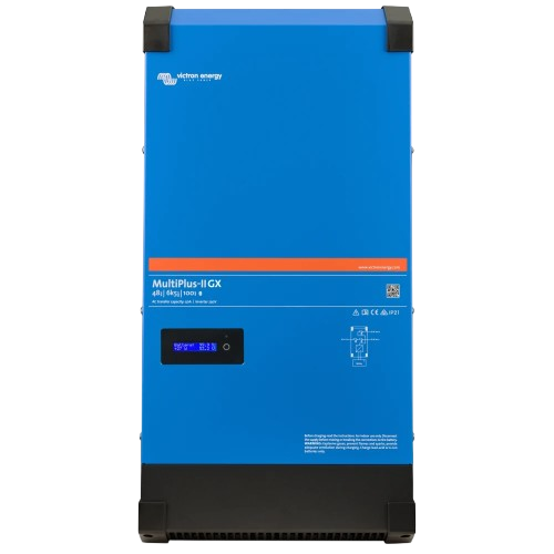Інвертор із чистою синусоїдою Victron Energy MultiPlus-II 48/6k5/100-50 GX 230V 1 фаза 6 кВт 100А Синій