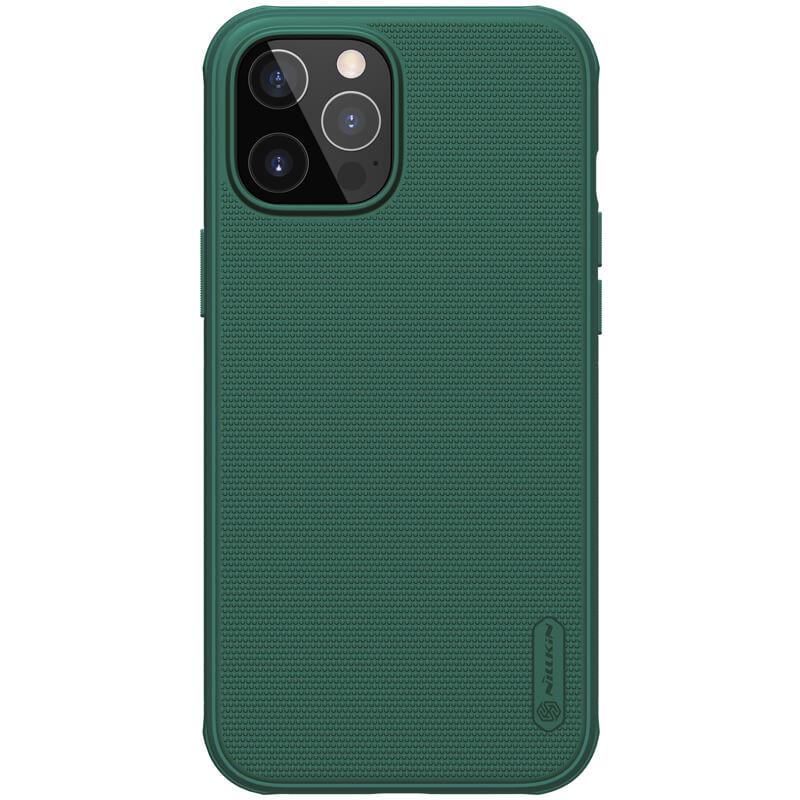 Противоударный Чехол Nillkin Matte Pro для Apple iPhone 13 Pro (6.1") Зеленый / Deep Green - фото 1