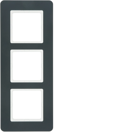 Рамка Berker Q.7 трехместная Антрацитовый (10136186)