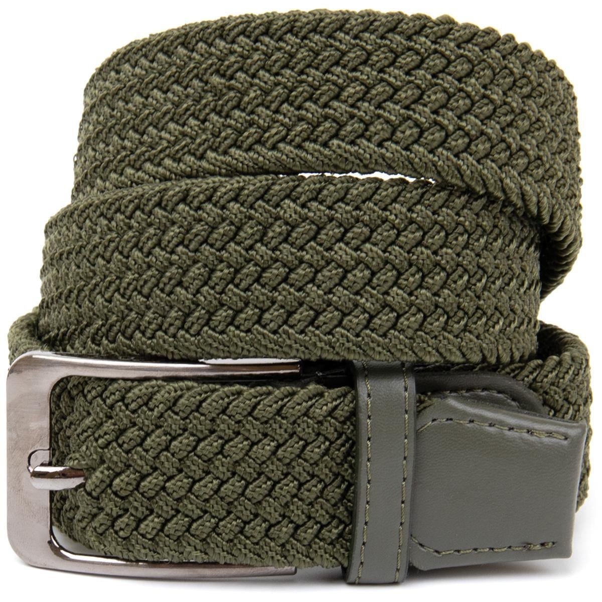 Текстильный ремень Vintage Belt 20527 для мужчин классический Оливковый