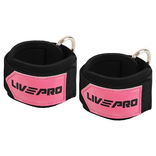Ломки для ног LiveUp LP8754 LADY ANKLE STRAP 26х7 см 2 шт. Розово-черный (34716191)