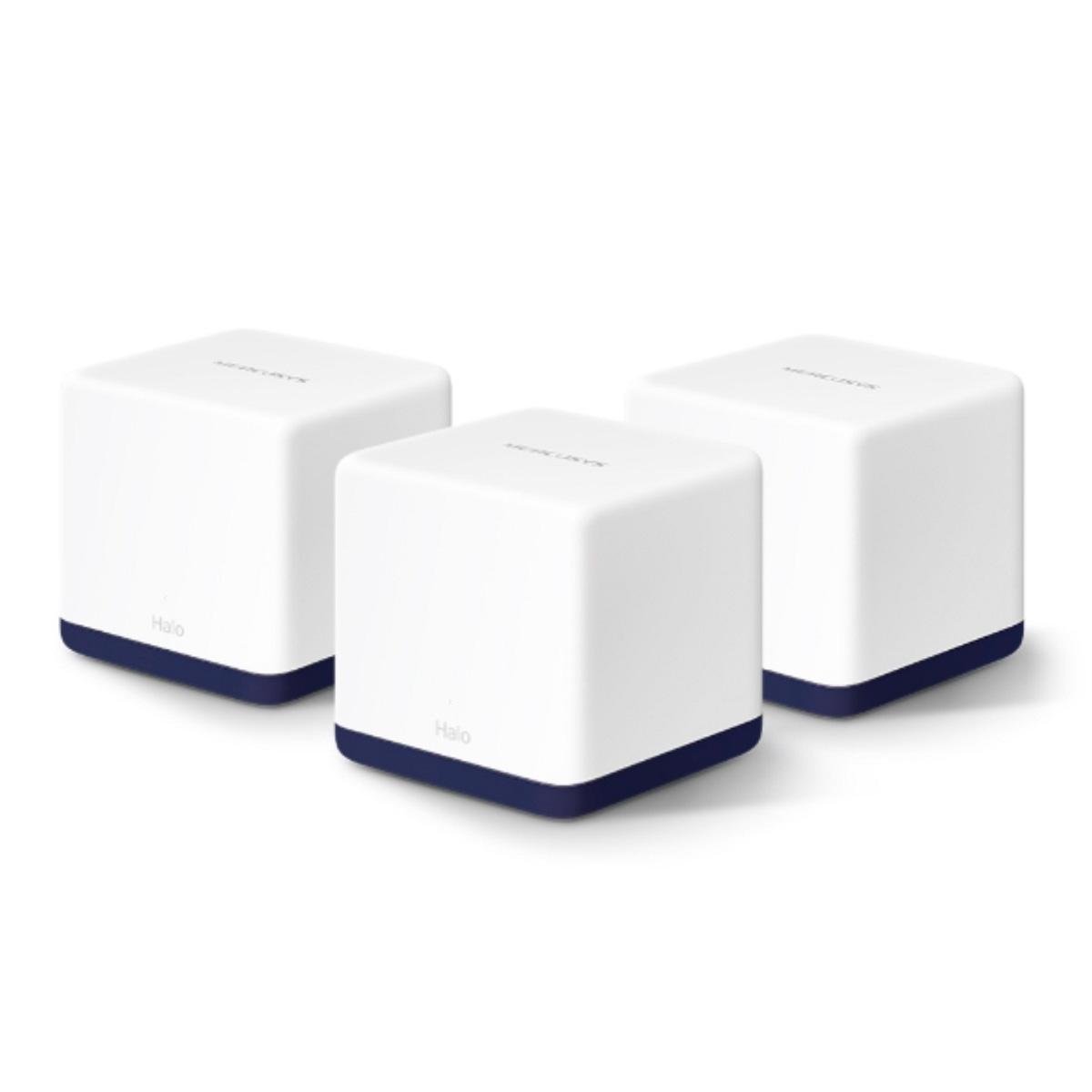 Wi-Fi система домашняя Mercusys Mesh AC1900 модуль Halo H50G 2в1 роутер и точка доступа 3-pack White (150242)
