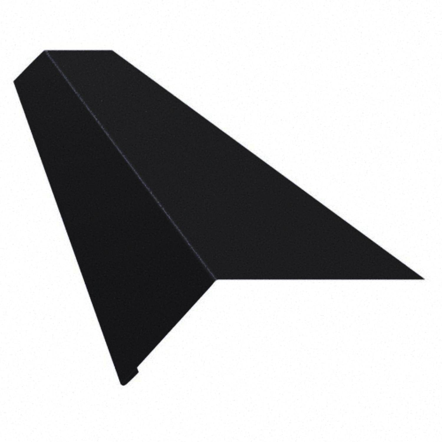 Карнизная планка капельник для битумной черепицы/металлочерепицы и профнастила Partner с матовым покрытием Ral 9005 мат Черный (376842087)