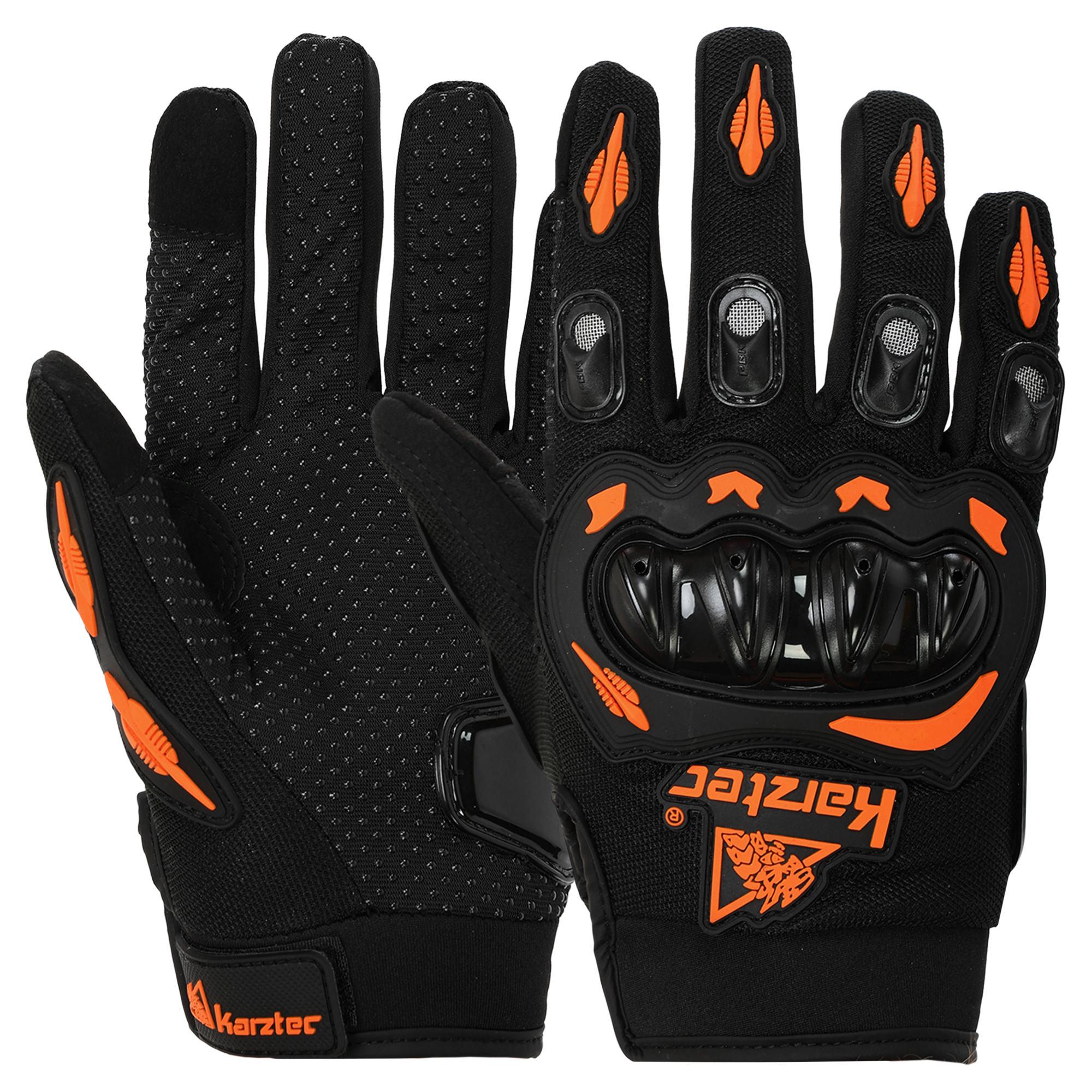 Моторукавицы KAIZTEC MC-4920 2XL Черный/Оранжевый