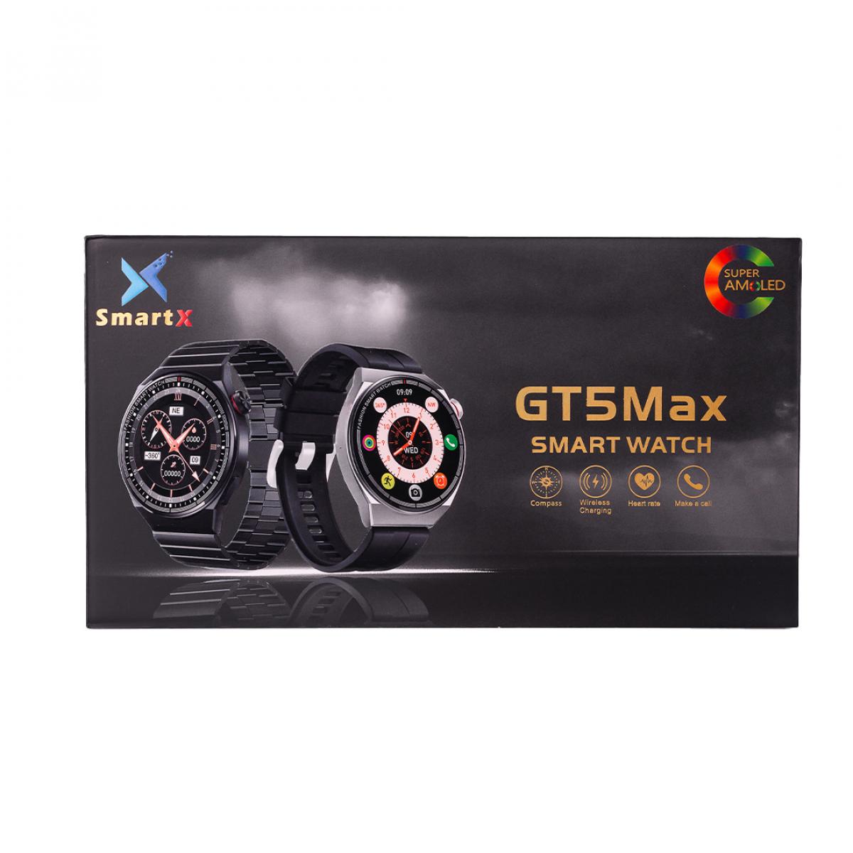 Смарт-годинник чоловічий SmartX GT5 Max з функцією дзвінка й GPS Сріблястий (260681) - фото 6