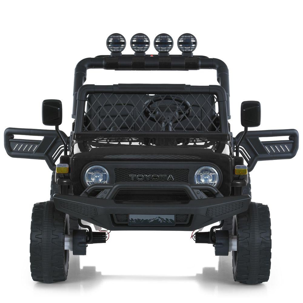 Дитячий електромобіль Bambi Jeep Toyota 2566AEBLR 4W Чорний - фото 2