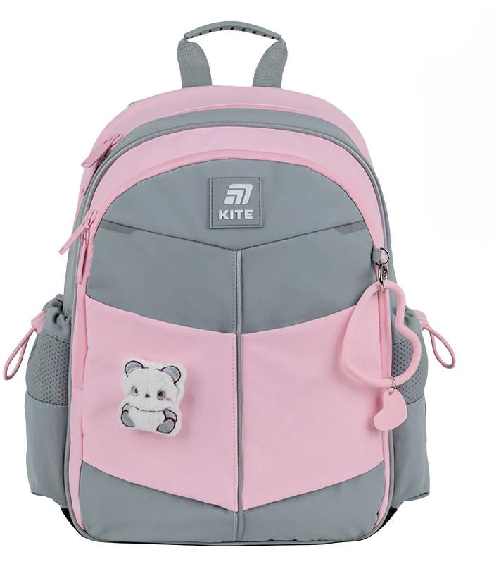 Школьный рюкзак KITE Education Panda Серый (K25-771S-1)