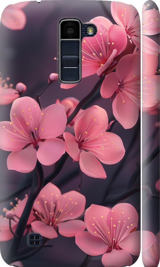 Чехол на LG K10 / K410 Пурпурная сакура (6075m-349-42517)